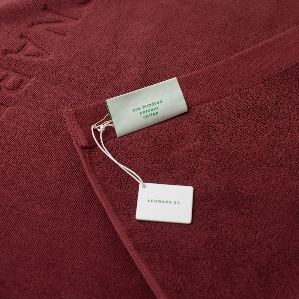 HAND TOWEL BURGUNDY